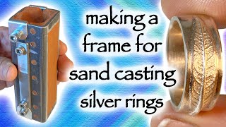 Making a Delft Clay sand casting flask for silver ring shanks [upl. by Clemente]