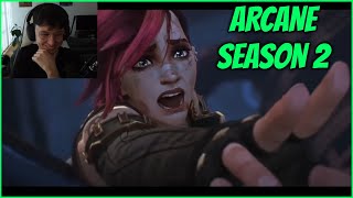 Caedrel Reacts To Arcane Season 2 Trailer FT Baus [upl. by Magnum]