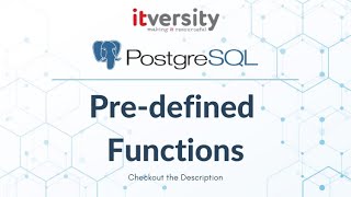 Mastering SQL  Postgresql  Predefined Functions  Data Type Conversion [upl. by Ainimreh150]