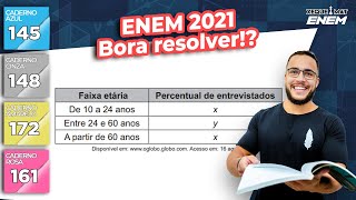 🟣 Questão 145  Caderno Azul  Estatística  MATEMÁTICA ENEM 2021 [upl. by Inat]