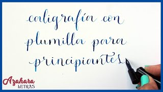 Ejercicios de Caligrafía con Plumilla para Principiantes [upl. by Iila]