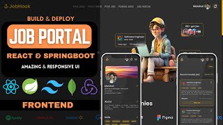 Full Stack Job Portal Application with React amp Springboot  Frontend  MongoDB  Redux  Episode 1 [upl. by Cleavland997]