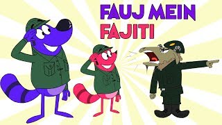 Fauj Mein Fajiti Ep 2 Pyaar Mohabbat Happy Lucky Indian Indian Cartoon Show [upl. by Auqenahs598]