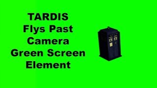 TARDIS flies past camera green screen element [upl. by Zea595]