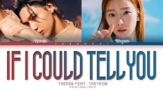 TAEMIN TAEYEON  If I Could Tell You Lyrics 태민 태연 If I Could Tell You 가사 Color Coded Lyrics [upl. by Adnolat]