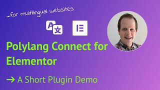 Multilingual websites with Polylang and Elementor  Templates plus Language Switcher Widget [upl. by Anillehs]