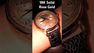 Almadia Chronographe Suisse 1950s 18K Rose Gold Swiss Watch [upl. by Gnurt]