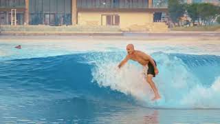 Kelly Slater ‘Finds His Wave’ at Surf Abu Dhabi [upl. by Ahsenrad947]