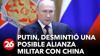 RUSIA  Vladímir Putin quotNo transferimos armas nucleares a Bielorrusiaquot [upl. by Meenen]