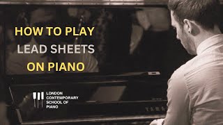 How To Read Lead Sheets On Piano [upl. by Angeli66]