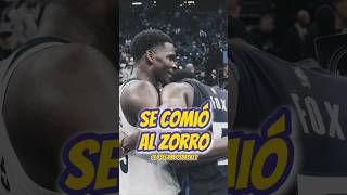 Al final del cuento el lobo Edwards se come al zorro😨 nba anthonyedwards baloncesto [upl. by Smada]