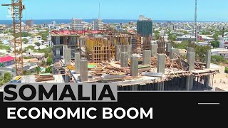 Mogadishu skyline transformed in Somalia development boom [upl. by Ardnot]