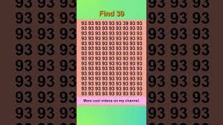 Easy puzzle Find number 39 [upl. by Aitital]