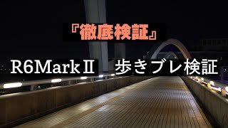 R6MarkⅡジンバル歩き ブレ検証 [upl. by Ajaj95]