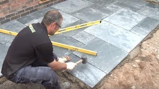 How To Lay A Patio  Expert Guide To Laying Patio Slabs  Garden Ideas amp Tips  Homebase [upl. by Schifra]