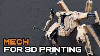 Mech for 3d printing [upl. by Brock]