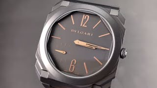 Bulgari Octo Finissimo Ultra Thin Titanium 103137 Bulgari Watch Review [upl. by Fenn]