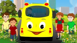 Wheels On The Bus  Full Nursery Rhyme With Lyrics for Karaoke HD1080P [upl. by Odraode291]