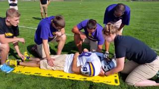 UWStevens Point Athletic Training  Spine Boarding [upl. by Tnomed923]