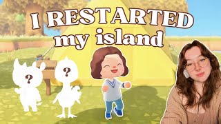 I RESTARTED my Animal Crossing New Horizons Island ✿ ACNH new island Thyme [upl. by Aerona]