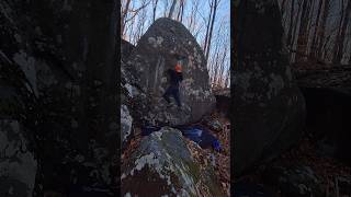 The Kessel Run V4 at Haycock Mountain bouldering outdoors climbing rockclimbing [upl. by Ahsiket]