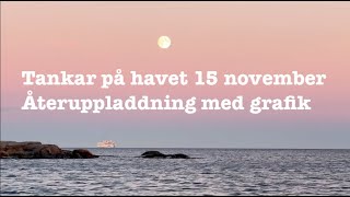 Tankar på havet återuppladdning med grafik 15 november 2024 [upl. by Lehcnom518]