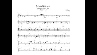 Play jazzy Clarinet Sunny Summer [upl. by Gerti261]