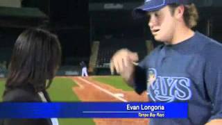 Tampa Bay Rays Evan Longoria saves journalist [upl. by Handy156]