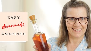 HOW TO MAKE HOMEMADE AMARETTO  Easy Amaretto liqueur recipe for a perfect homemade gift [upl. by Nuawed338]