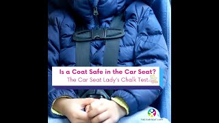 How To Know If a Coat is Safe To Wear In a Car Seat Do The Chalk Test [upl. by Elohcin]