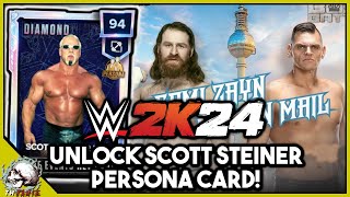 SCOTT STEINER 98 PERSONA SAMI ZAYN amp CHAIN MAIL LIVE EVENT WWE 2K24 MYFACTION [upl. by Nomit517]