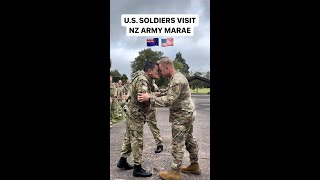 New Zealand Army US soldiers and NZ Army Pōwhiri [upl. by Nit]