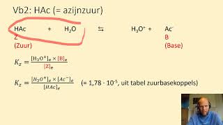 Zuurconstante en ionisatiegraad  voorbeeldopgave VERSIE 3 [upl. by Irotal]