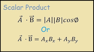 Calculating a Scalar Product Example [upl. by Aihsekin843]