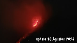 ERUPSI MERAPI LAVA PIJAR MEMBELAH KUBAH LAVA [upl. by Norrad]