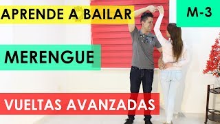 COMO BAILAR MERENGUE  VUELTAS AVANZADAS [upl. by Kenneth]