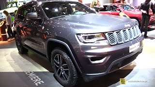 2017 Jeep Grand Cherokee Trailhawk 30L Diesel  Exterior Interior Walkaround 2016 Paris Motor Show [upl. by Drarej]