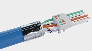 HOW TO INSTALL YOUR RJ45 Cat6A SHIELDED FIELD TERMINATION CONNECTOR FOR MPTL APPLICATIONS [upl. by Haimes38]