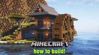 Minecraft  How to build Water mill House Tutorial [upl. by Mafalda]