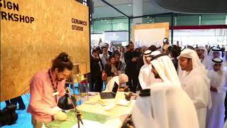 Sheikh Mohammed amp Sheikh Hamdan visit d3 stand at Cityscape [upl. by Meelas]