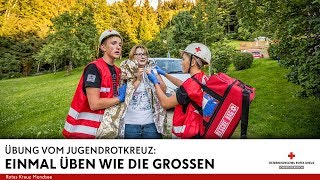 Brand in einer Werkstatt mit mehreren Verletzten  Einsatz für das Jugendrotkreuz Mondsee [upl. by Magocsi]