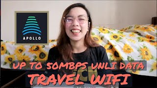 Unboxing Apollo Travel Wifi U2 50 mbps Unli Data Portable WiFi  GV Caplas [upl. by Gussy]