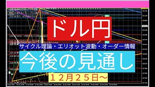 ドル円予想（今後の見通し）１２・２５～ [upl. by Rosenthal]