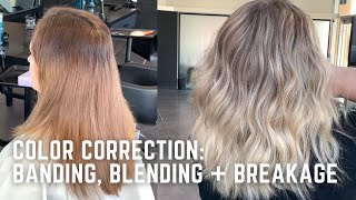 Transformation from Brunette to blonde color correction  tutorial with formulas [upl. by Cathleen309]