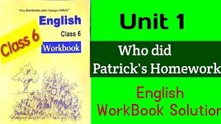 Class 6th English Workbook Unit 1Worksheet 1Lesson 1Workbook English Class 6 Chapter 1Workbook [upl. by Adnah]