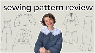 Reviewing ALL of the sewing patterns Ive tried  Reviewing 11 sewing patterns [upl. by Noman]