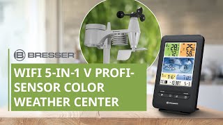 BRESSER Professional WIFI colour Weather Center 5in1 V [upl. by Ninnette128]