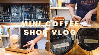 Mini Coffee Shop Vlog  Iced Coffee × Menu × Cookies × Shakes × Parcels  8  Cafetera [upl. by Leira62]