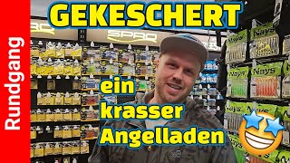 GEKESCHERT Rundgang im Angelladen 💥 ALLES zum ANGELN auf Barsch Hecht Karpfen und Zander 🎣🤩 [upl. by Yatnod834]