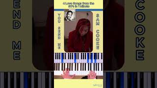 4 Easy Piano Love Songs from the 50s in One Minute piano katzkeys [upl. by Arta]